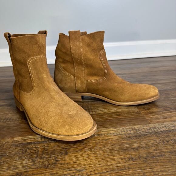 Gianni Bini Take Five Brown Suede Leather Ankle boots size 7.5 boho chic - Picture 7 of 12